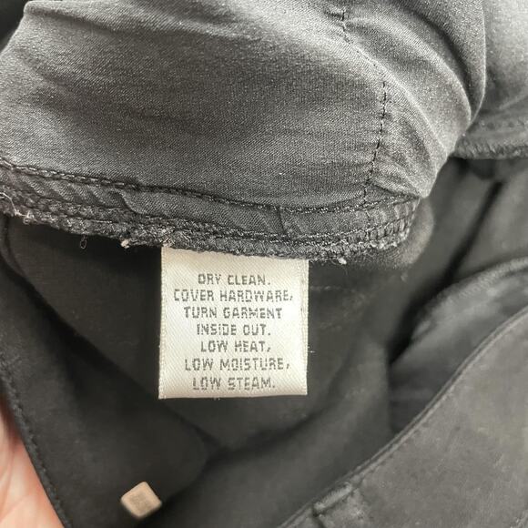 St John Pants Womens 10 Black Straight Leg Classic Pull On Dress Career Stretch - Picture 7 of 11